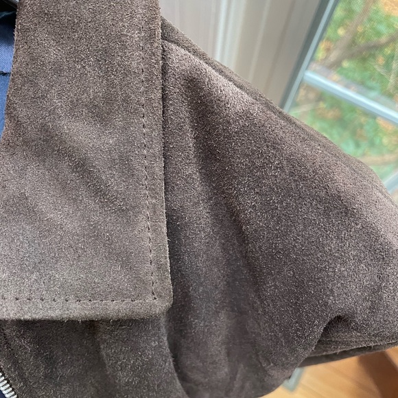 Brown suede bomber jacket size Medium - Picture 5 of 5